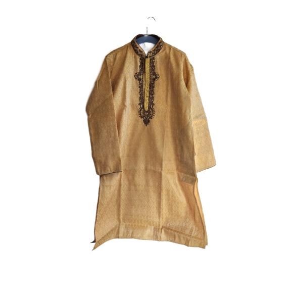 South Asian Men's Sherwani Suit Punjabi Top - Picture 1 of 5